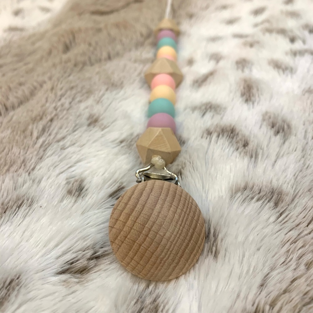 Silicone Beaded Paci Clip